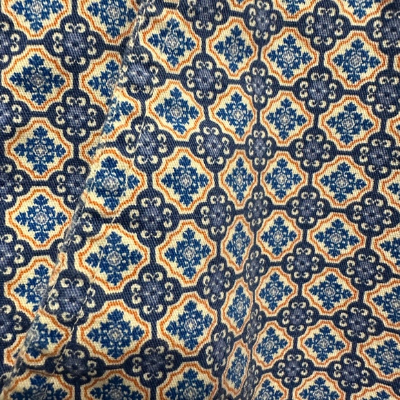 Women's Blue & White Print Land & Sea Shorts Size 14 Cotton Spandex Classic - Picture 3 of 8